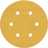 5-DELNI KOMPLET BRUSNIH PAPIRJEV S 6 LUKNJAMI EXPERT C470 ZA EKSCENTRIČNE BRUSILNIKE, 150 MM, G 320