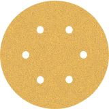 5-DELNI KOMPLET BRUSNIH PAPIRJEV S 6 LUKNJAMI EXPERT C470 ZA EKSCENTRIČNE BRUSILNIKE, 150 MM, G 60