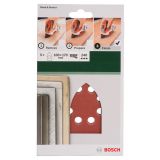 DELTA/VEČNAM BRUSNI LIST BOSCH 5-DELNI SET C430 RDEČ 100X171 MM K240 8 LUKENJ