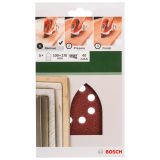DELTA/VEČNAM BRUSNI LIST BOSCH 5-DELNI SET C430 RDEČ 100X171 MM K40 8 LUKENJ