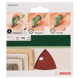 DELTA/VEČNAM BRUSNI LIST BOSCH 5-DELNI SET C430 RDEČ 105 MM K40 6 LUKENJ