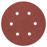 SAMOPRITRILNI BRUSNI DISK BOSCH 5-DELNI SET C430 RDEČ 150MM K120 6 LUKENJ