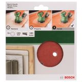 SAMOPRITRILNI BRUSNI DISK BOSCH 5-DELNI SET C430 RDEČ 150MM K180 6 LUKENJ