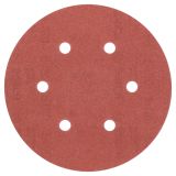 SAMOPRITRILNI BRUSNI DISK BOSCH 5-DELNI SET C430 RDEČ 150MM K180 6 LUKENJ