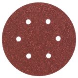 SAMOPRITRILNI BRUSNI DISK BOSCH 5-DELNI SET C430 RDEČ 150MM K40 6 LUKENJ