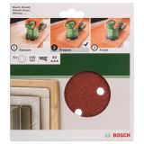 SAMOPRITRILNI BRUSNI DISK BOSCH 5-DELNI SET C430 RDEČ 150MM K80 6 LUKENJ