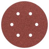 SAMOPRITRILNI BRUSNI DISK BOSCH 5-DELNI SET C430 RDEČ 150MM K80 6 LUKENJ