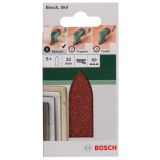 DELTA/VEČNAM BRUSNI LIST BOSCH 5-DELNI SET C430 RDEČ 32 MM K60 BREZ LUKENJ