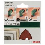 DELTA/VEČNAM BRUSNI LIST BOSCH 5-DELNI SET C430 RDEČ 93 MM K120 6 LUKENJ