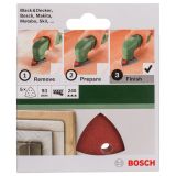 DELTA/VEČNAM BRUSNI LIST BOSCH 5-DELNI SET C430 RDEČ 93 MM K240 6 LUKENJ