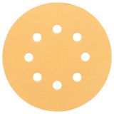 SAMOPRITRILNI BRUSNI DISK BOSCH 5-DELNI SET C470 RUMEN 125MM K320 8 LUKENJ