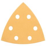 DELTA/VEČNAM BRUSNI LIST BOSCH 5-DELNI SET C470 RUMEN 93MM K320 6 LUKENJ ZA LES