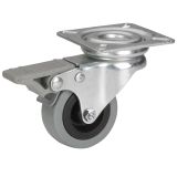 GIBLJIVO KOLO Z ZAVORO DÖRNER + HELMER 50X19MM PLOŠČA 42X42MM