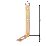 KOTNIK ALBERTS 55X120X17 MM NASTAVLJIVI
