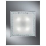 KLASIČNA PLAFONJERA ALPCOM 5746 DEKOR BELA