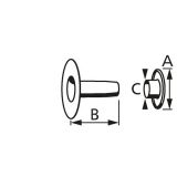 SLEPA KOVICA DIN 7337 5.6X6.7X3.15 NIKLJANA V ZAVITKU JE 20 KOS