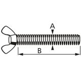 KRILNI VIJAK DIN 316 5X30 A2F V ZAVITKU JE 4 KOS