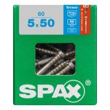 VIJAK ZA TERASO SPAX 5X50 A2 V ZAVITKU 60 KOS