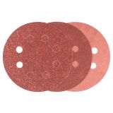 SAMOPRITRILNI BRUSNI DISK BOSCH 6-DELNI SET C430 RDEČ 115MM K60/120 8 LUKENJ