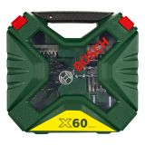 SVEDRI V PVC KASETI BOSCH 60-DELNI KOMPLET SVEDROV IN VIJAČNIH NASTAVKOV