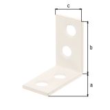 KOTNIK ALBERTS 60X60X16 MM BELE BARVE ZA STOLE