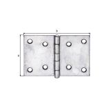 SPONA ZA POHIŠTVO ALBERTS 60X90X1.25 MM OZKA NERJAVEN