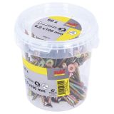 UNIVERZALNI VIJAK 6.0X100 A2G T25 PT + 2 NASTAVKA V ZAVITKU JE 60 KOS