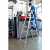 PROSTOSTOJEČA LESTEV KRAUSE 7 STOPNIČNA LESENA