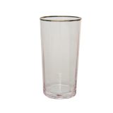 KOZAREC ZA VODO/SOK DECORIS 700 ML, ROZA BARVE Z ZLATIM ROBOM