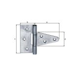SPONA ZA POHIŠTVO ALBERTS 79X43X90 MM