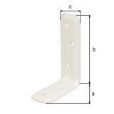 VEZNI ELEMENT ALBERTS 80X120X40 MM KOTNIK VTISNJEN BELE BARVE