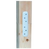 VEZNI ELEMENT ALBERTS 80X40 MM PLOŠČATI BELI VTISNJEN