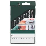 GARNITURA MEŠANIH SVEDROV BOSCH 9-DELNI KOMPLET SVEDROV 3-8 MM HSS-R/KAMEN