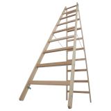 PROSTOSTOJEČA LESTEV KRAUSE 9 STOPNIČNA LESENA