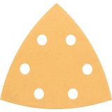 SAMOPRITRDILNI BRUSNI DISK ZA DELTA BRUSILNIKE BOSCH 93 MM K80 6 LUKENJ RUMENA BARVA ZA LES