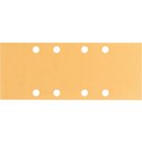 10-DELNI SET SAMOPRITRDILNIH BRUSNIH LISTOV BOSCH 93X230 MM K80 8 LUKENJ RUMENA BARVA ZA LES