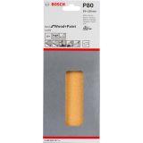 10-DELNI SET SAMOPRITRDILNIH BRUSNIH LISTOV BOSCH 93X230 MM K80 8 LUKENJ RUMENA BARVA ZA LES