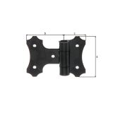 DOLGA SPONA ALBERTS 94X82 MM ZA POLKNA