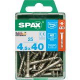 RF UNIVERZALNI VIJAK SPAX A2 TRX 4.5X40 V ZAVITKU 25 KOS