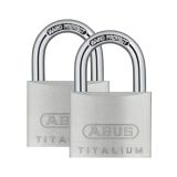 ABUS 727TI/40 TWINS TITALIUM DVE OBEŠANKI NA ISTI KLJUČ