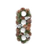 DEKORACIJA GLOSSTYLE ADVENTNA ZA 4 SVEČE 35X15 CM SORTIRANO