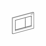 TIPKA, AKTIVIRNA GEBERIT OMEGA 30 ČRNA-SIJAJ KROM-ČRNA