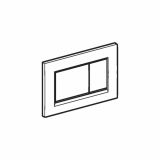 TIPKA, AKTIVIRNA GEBERIT SIGMA 30 BELA-SIJAJ KROM-BELA