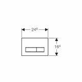 AKTIVIRNA TIPKA GEBERIT SIGMA 50 ALPSKO BELA