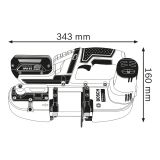 AKUMULATORSKA TRAČNA ŽAGA BOSCH GCB 18 V-LI PROFESSIONAL