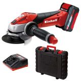 EINHELL AKUMULATORSKI BRUSILNIK V SETU TE-AG 18 LI KIT (1 X 3,0 AH) - POWER X-CHANGE,  Z BATERIJO IN POLNILCEM