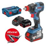 AKUMULATORSKI UDARNI VIJAČNIK BOSCH GDX 18V-200 C + VEČNAMENSKO ORODJE 'SWISS PEAK'