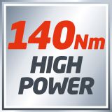 AKUMULAT. UDARNI VIJAČNIK EINHELL TE-CI 18/1 LI SOLO POWER X-CHANGE 1/4"