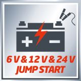 EINHELL POLNILNIK AKUMULATORJEV IN STARTER CC-BC 30 , 6 V / 12 V / 24 V, 3 - 400 AH, 100 A - 5 SEC