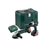 BATERIJSKI STROJI V KOMPLETU METABO COMBO SET 2.4.2 18 V (SB 18 LT + W 18 LTX 125 QUICK)